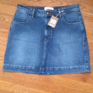 Boden Denim Mini Skirt